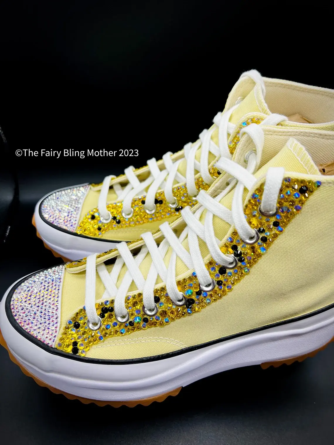 High Quality Crystal Embellished - Yellow