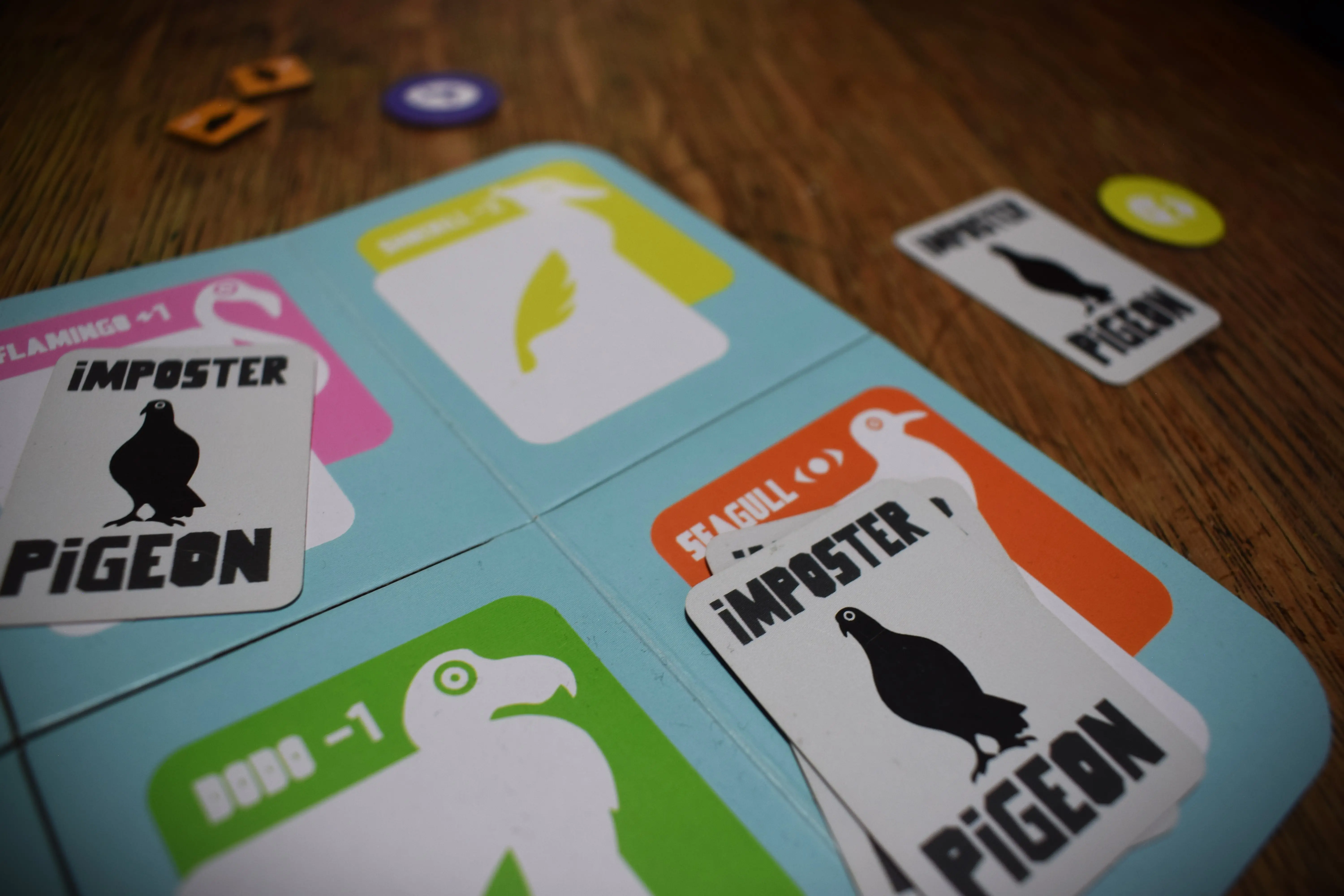 card and board from IMPOSTER PIGEON