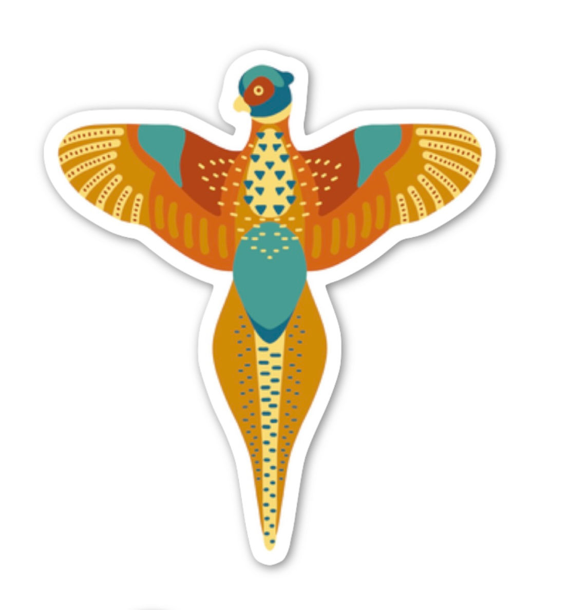 Pheasant Sticker (4”)