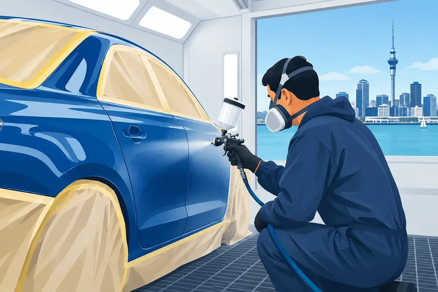Car Spray Painting Auckland for a Finish That Lasts