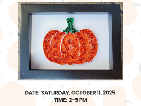Paper Quilling Pumpkin Frame Workshop