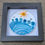 Thumbnail: paper quilling sun and sea, beach wall art, ocean waves decor, coastal home decor, tropical beach gift, nautical wall hanging