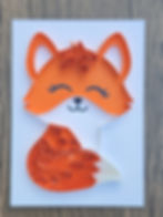 Fox Lovers, Woodland Decor, Quilled Animals , Fox Frame, Gift For Nature Lovers , Forest Theme Decor , Nursery Decor