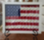 Paper Flowers USA Flag, USA Flag Wall Art, Gift for Marines, Gift for Patriot