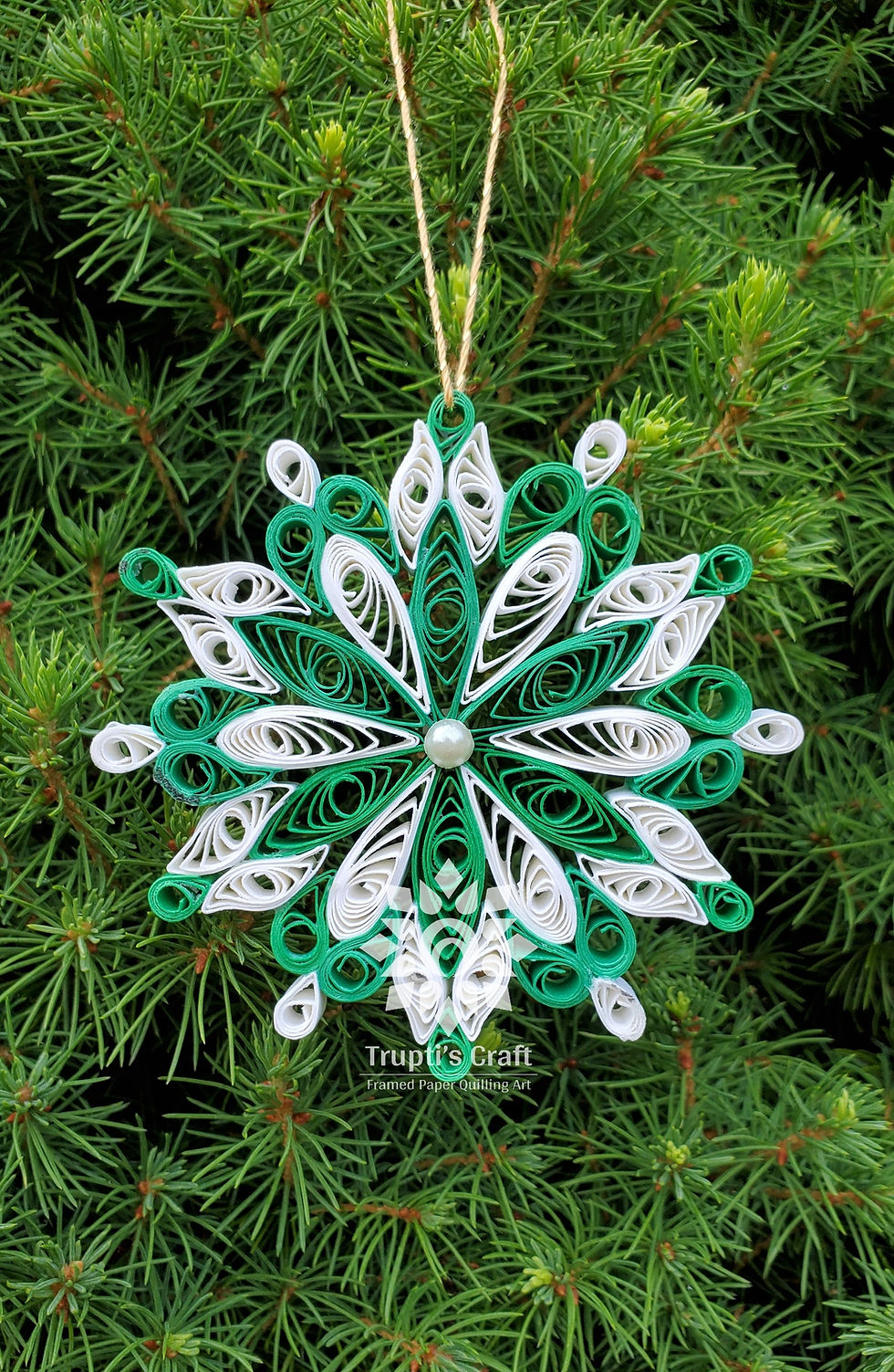 paperquilling, quilling, ornament, snowflakes, quillingsnowflake, #quillingornament, Christmas