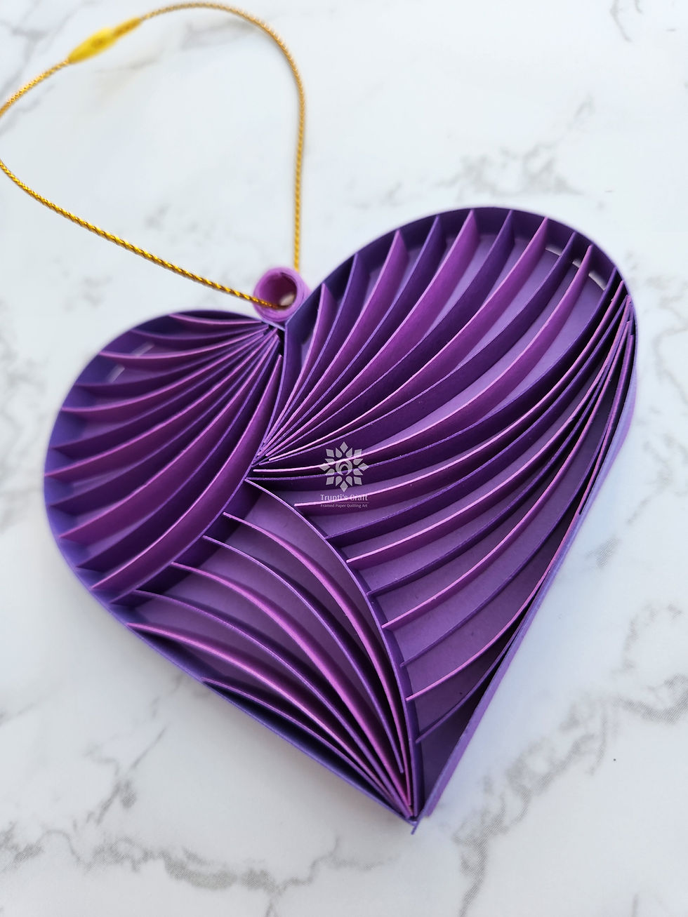 Thumbnail: Paper Quilling Heart Decor, Valentine's Day gift, Wedding Gift, Birthday Gift, Quilling Heart, First Anniversary gift