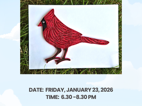 Paper Quilling Cardinal Frame Workshop