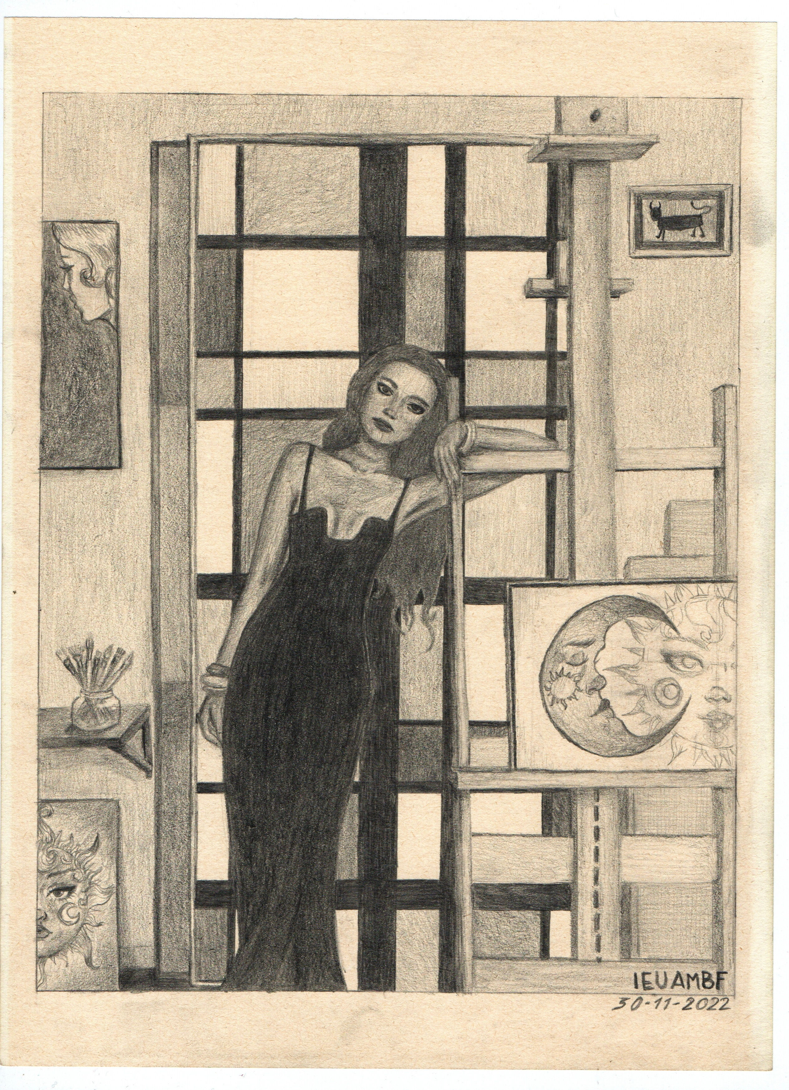 Woman in her Atelier