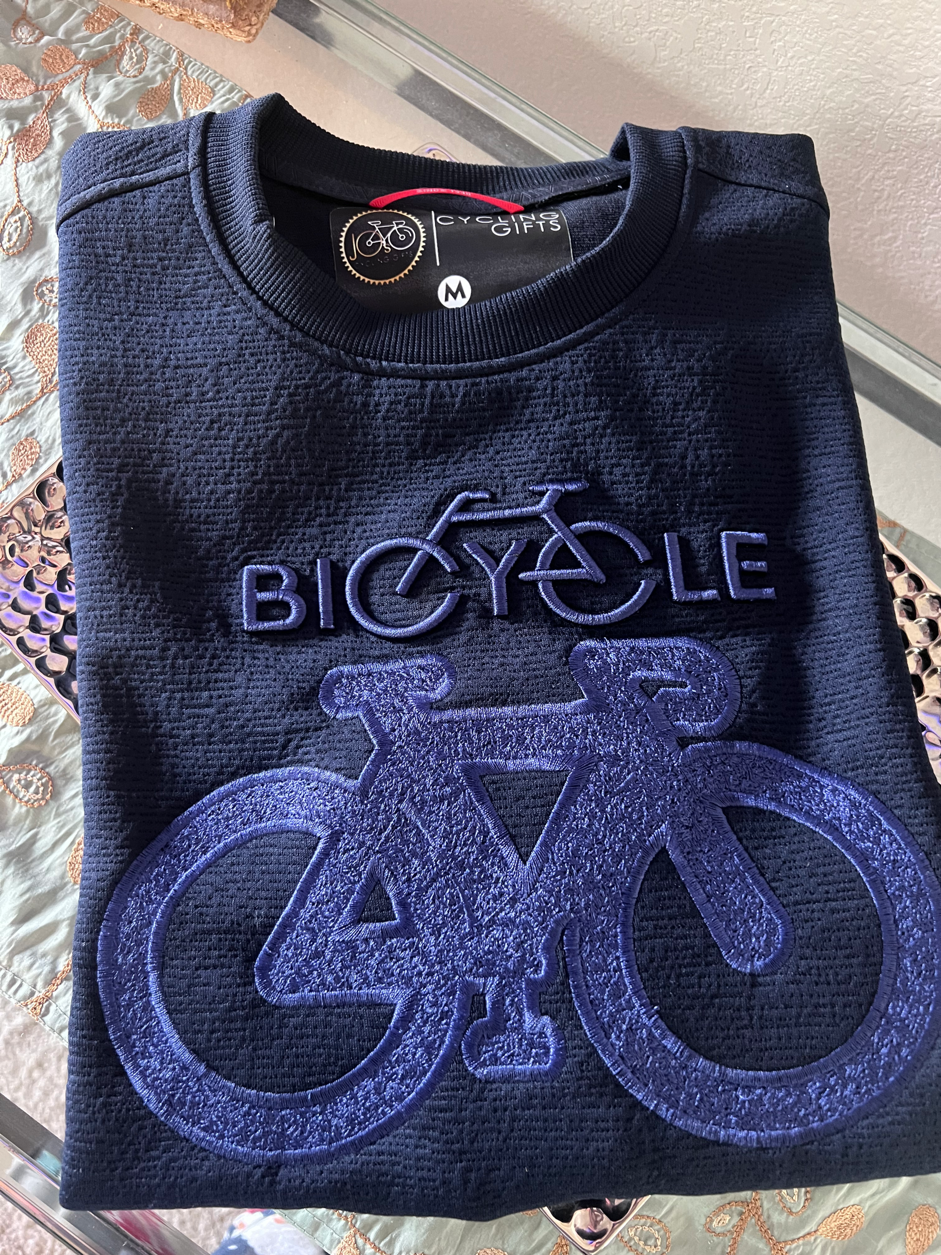 Embroidered Sweatshirt NAVY BLUE