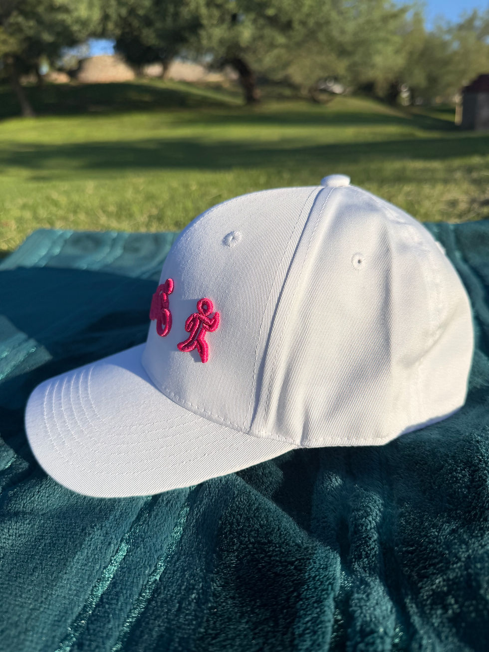 Thumbnail: White Pink TRI Trucker Hat
