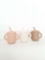 Silicone Training Cup with Straw - Toria & Tine - www.toriaandtine.com
