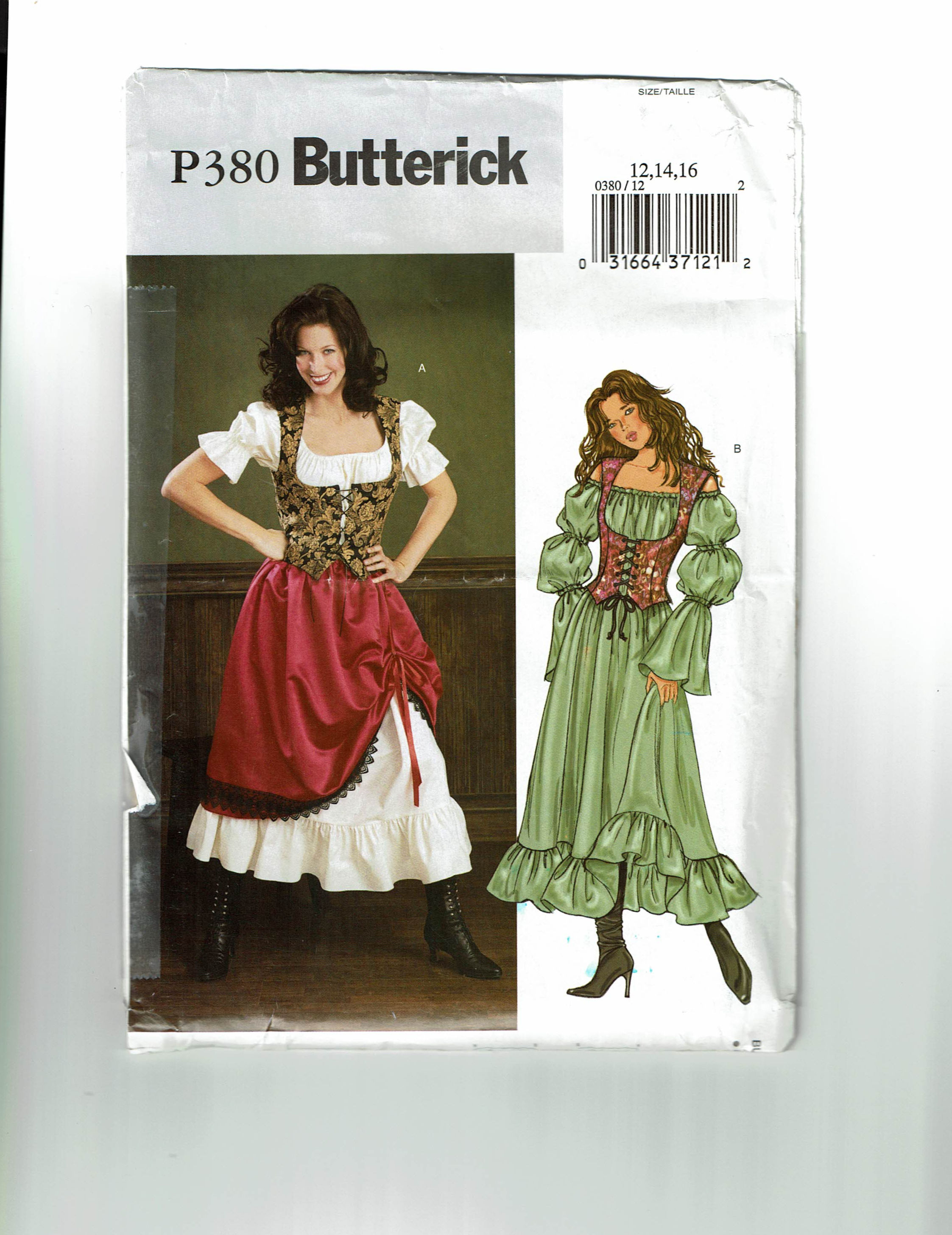 Butterick P 380 Sewing Pattern