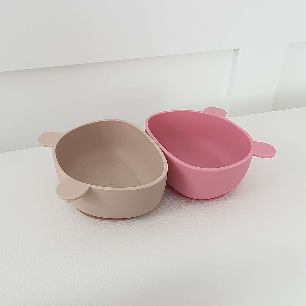 Thumbnail: Silicone Bear Face Suction Bowl - Toria & Tine - www.toriaandtine.com