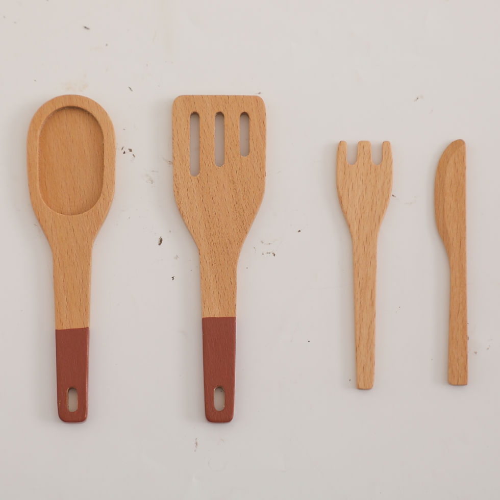 Thumbnail: Wooden Cooking Play Set with Pretend Play Food