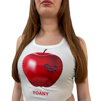 YOA NY HOT APPLE SLICE Crop Top Tank by YOA - South Bay