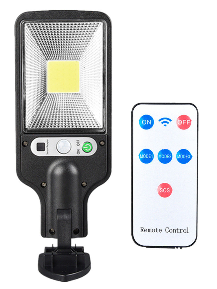 Thumbnail: 4/3/2/1Pcs LED Solar Outdoor Remote Control 3 Modes LED Courtyard Wall Lamp Huma