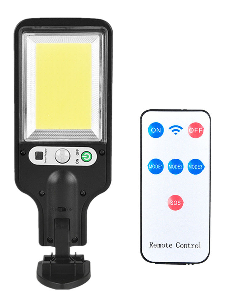 Thumbnail: 4/3/2/1Pcs LED Solar Outdoor Remote Control 3 Modes LED Courtyard Wall Lamp Huma