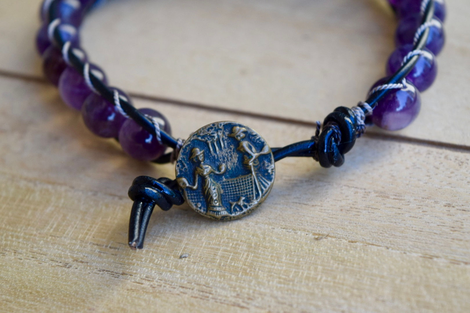 Amethyst - 1800's Button