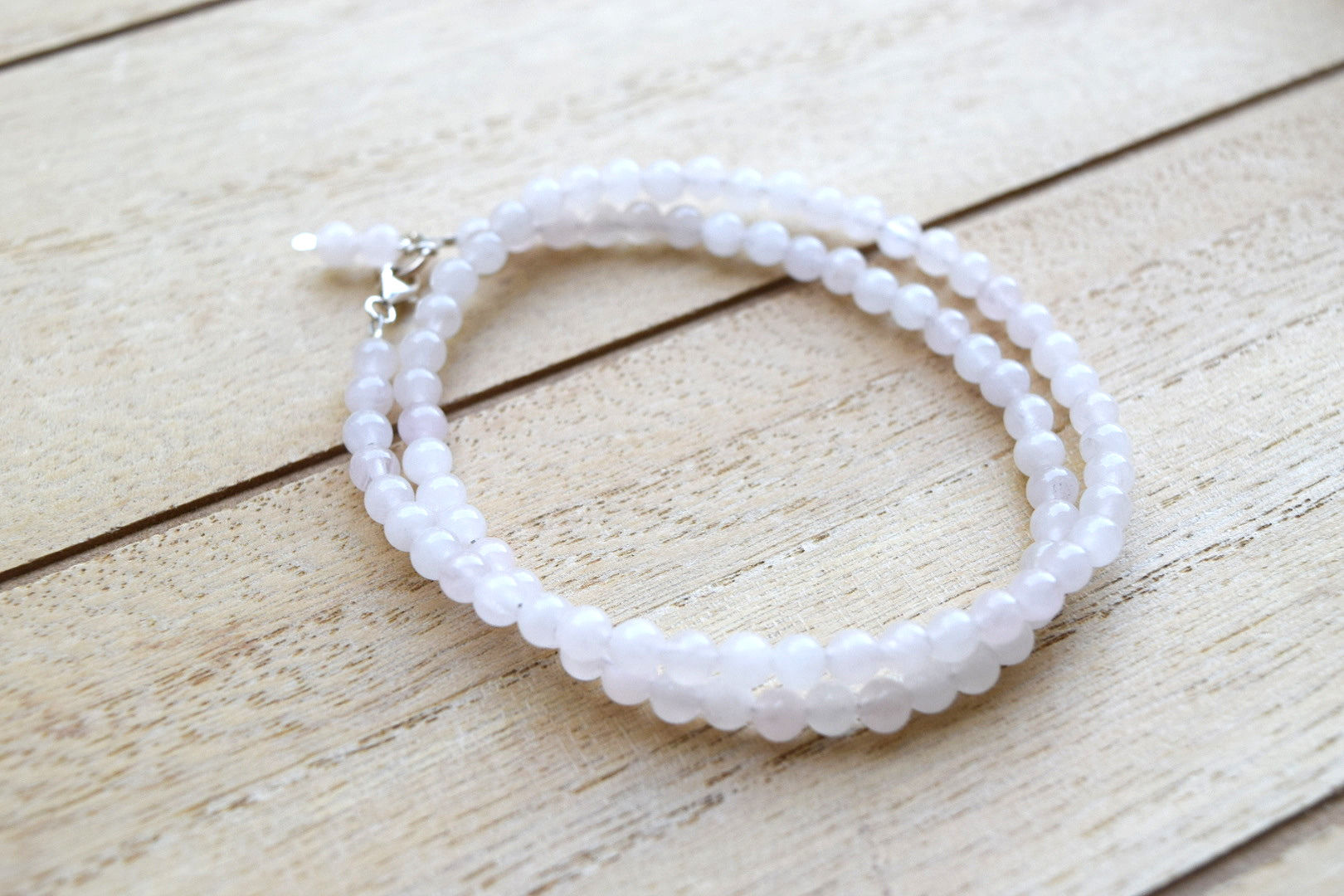 Wrap - Rose Quartz & Sterling