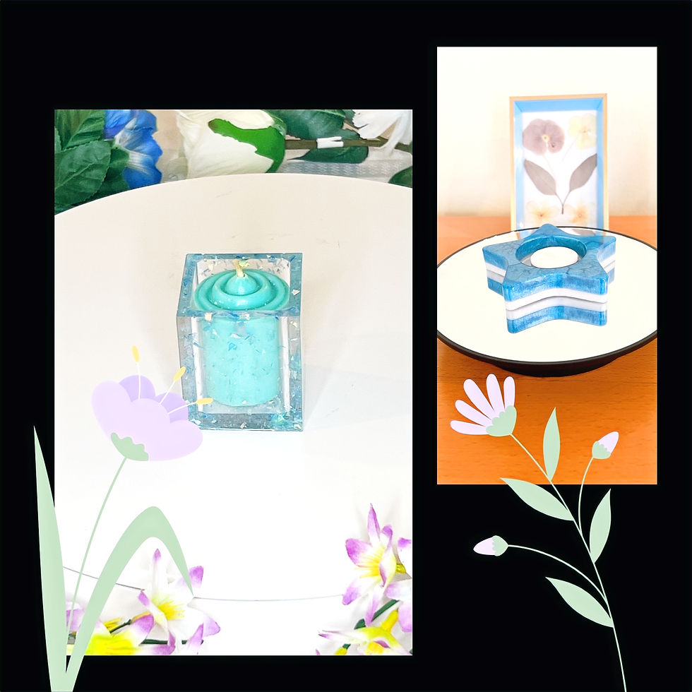 Two Beautiful Handcrafted Candle Holder.