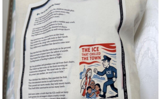 "The ICE That Chilled The Town" Canvas Tote Bag 
