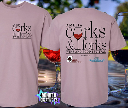 Corks and Forks Tshirts