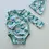 Miniaturbild: Maritimes Babyset mit Wickelbody und Knotenmütze – OEKO-TEX Jersey, weich & liebevoll genäht in Hamburg.