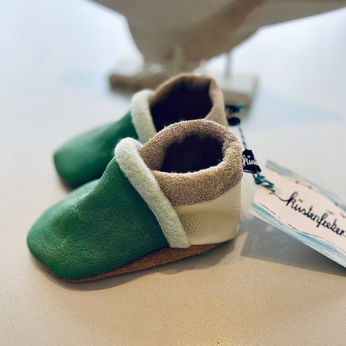 Bio Krabbelschuhe Personalisierte Lederpuschen Wilde 10 Babyschuhe