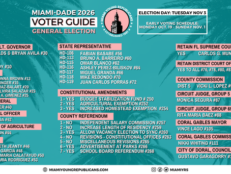 Miami Young Republicans Unveil Official 2026 General Election Voter Guide