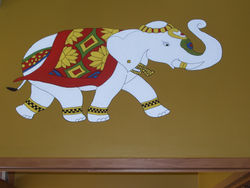 Éléphant pour fêté