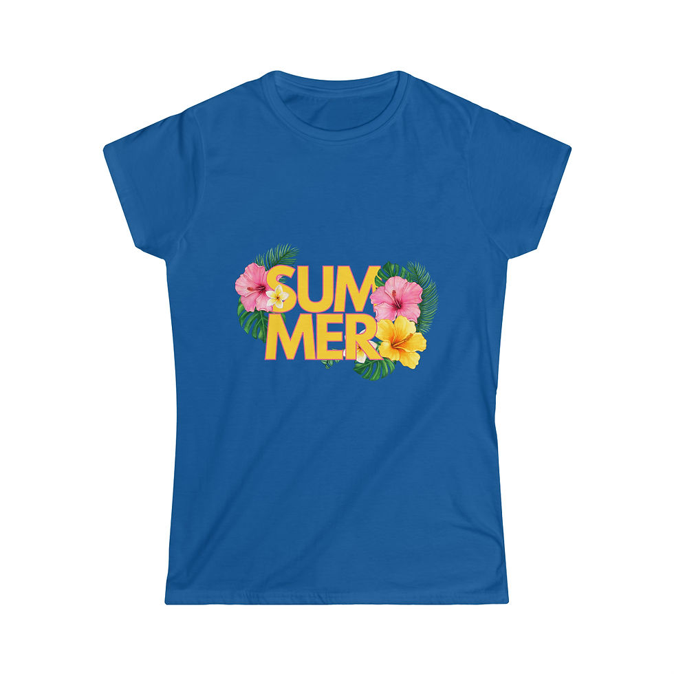 Thumbnail: Women's Softstyle Tropical Summer Tee