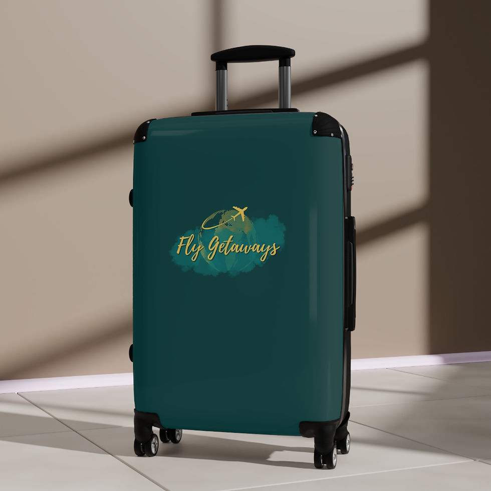 Thumbnail: Fly Getaways Logo Luggage Set - Deep Teal