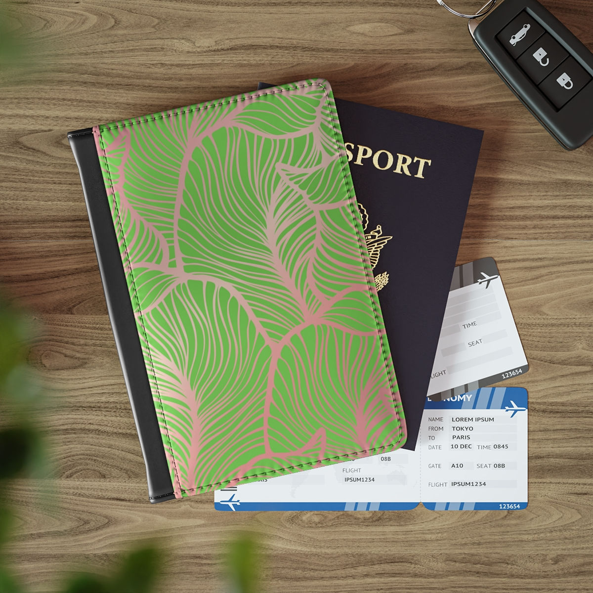 Floral Passport Cover