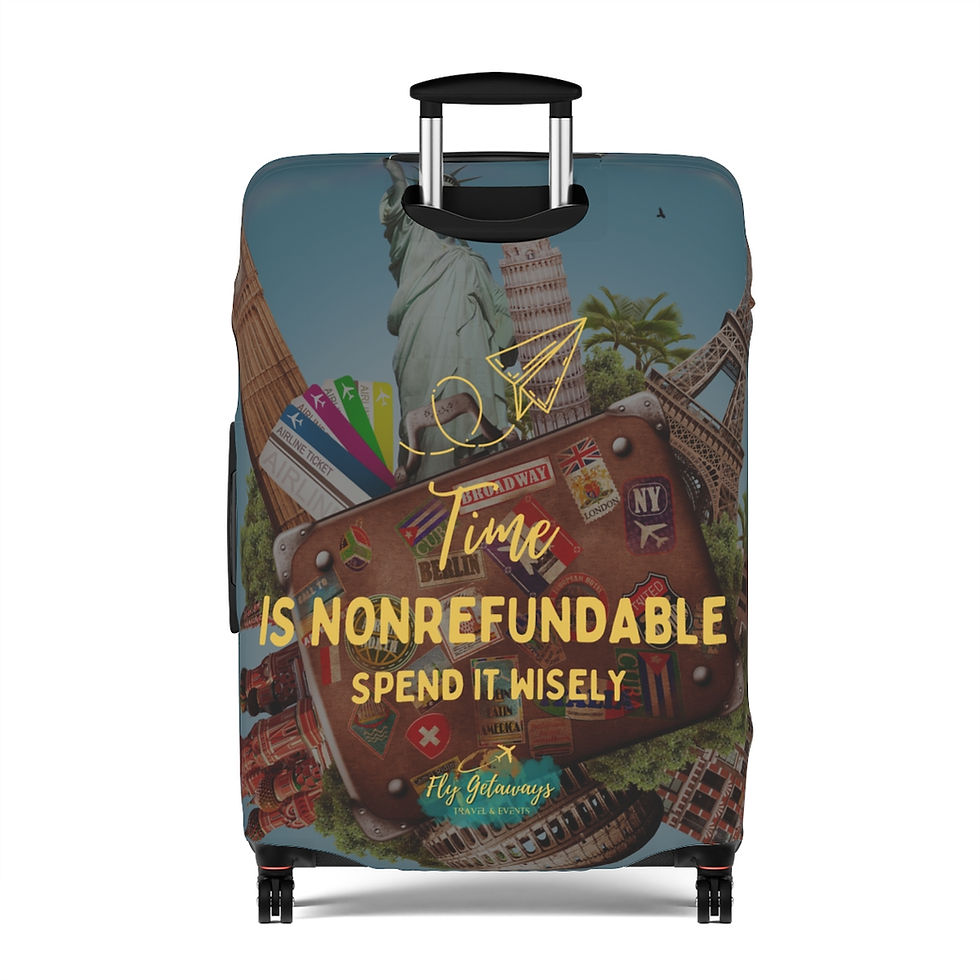 Thumbnail: Time is Nonrefundable Luggage Cover