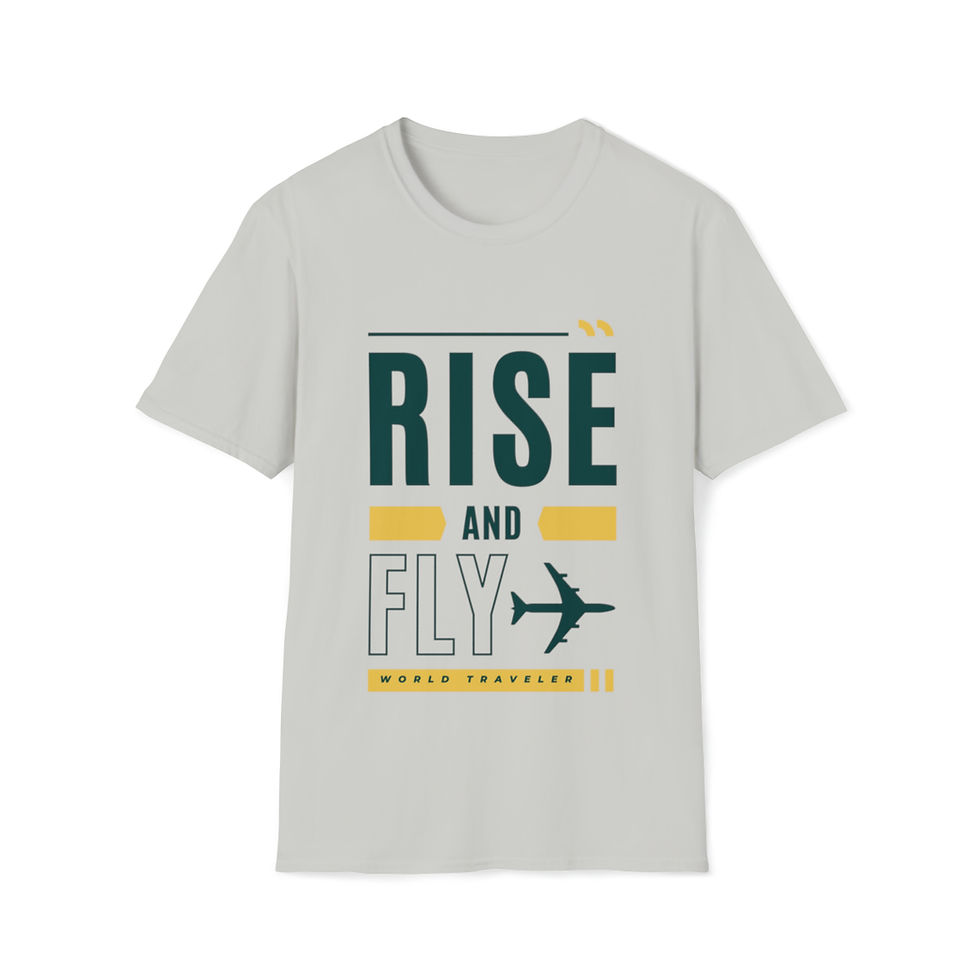 Thumbnail: Unisex Softstyle Rise & Fly World Traveler T-Shirt