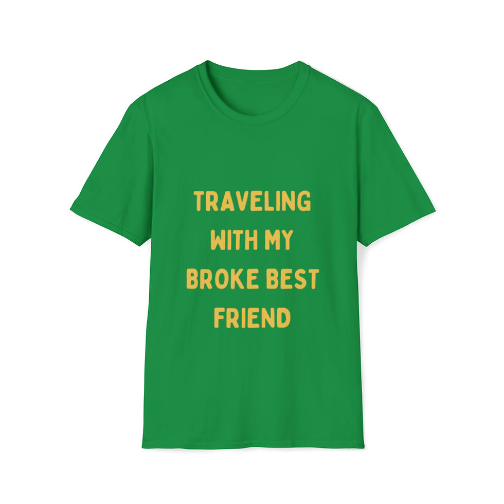 Thumbnail: Unisex Softstyle Traveling With My BBF T-Shirt