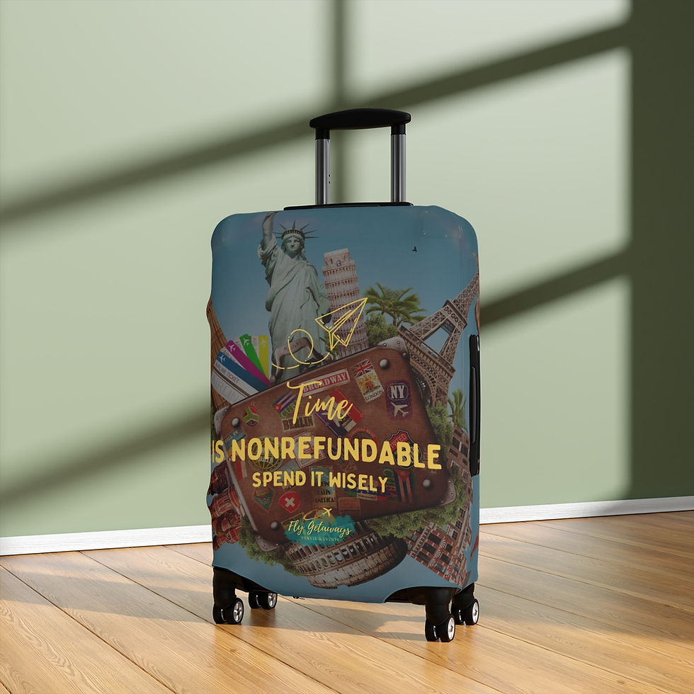 Thumbnail: Time is Nonrefundable Luggage Cover
