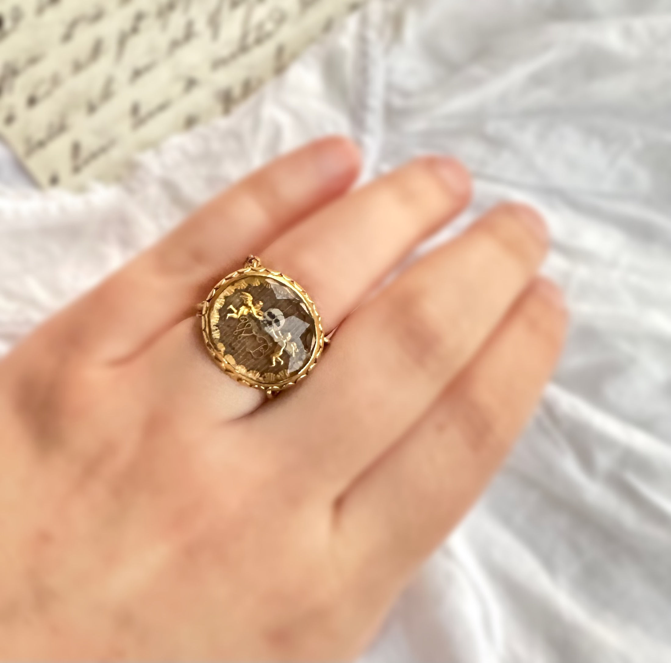 Skull Stuart Crystal Ring