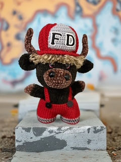 Fireman Highland Cow