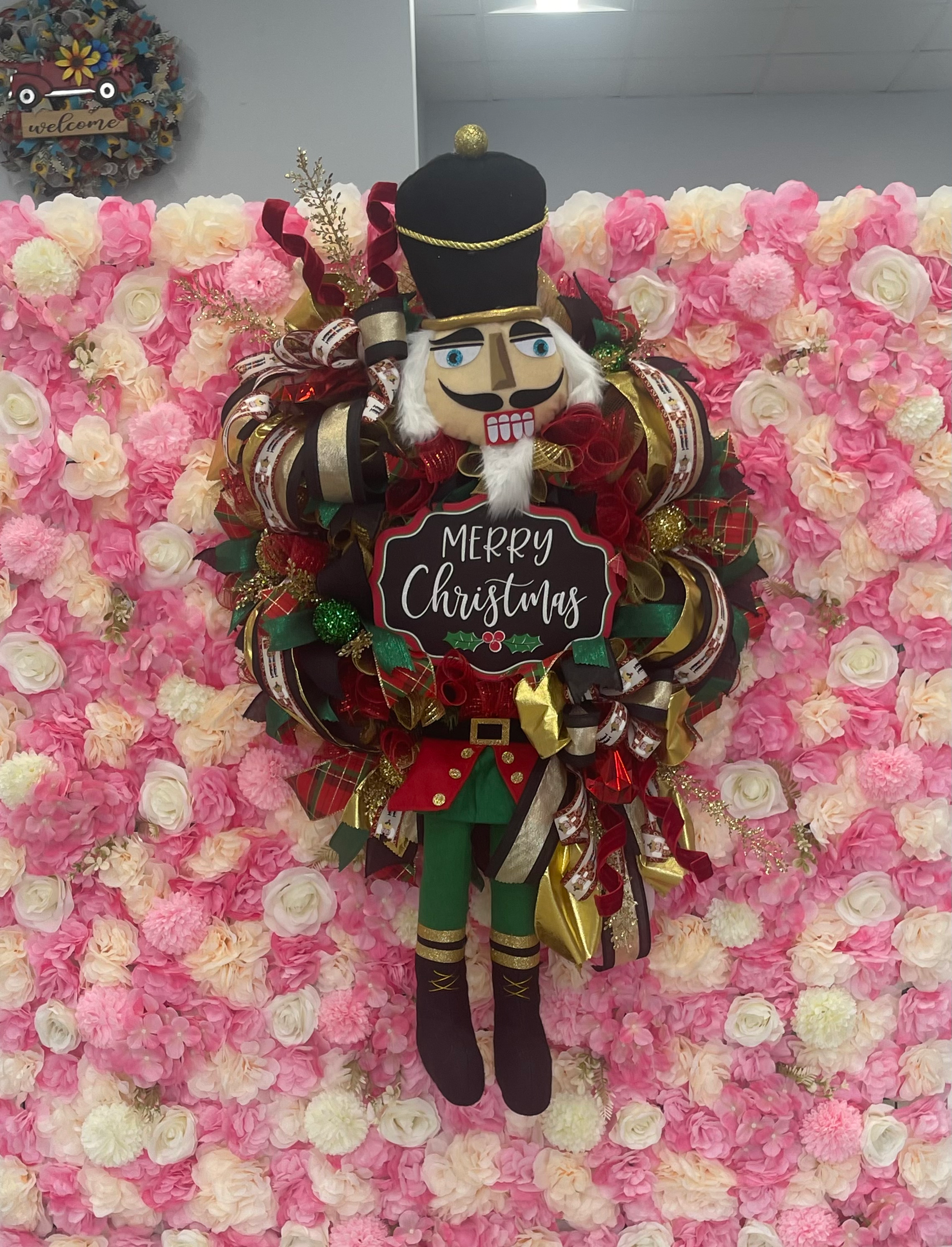 Nutcracker Merry Christmas Wreath