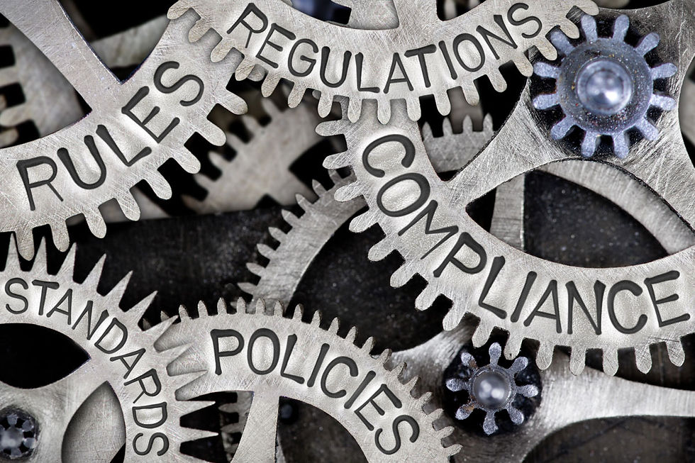 Regulations and Compliance - gear graphic