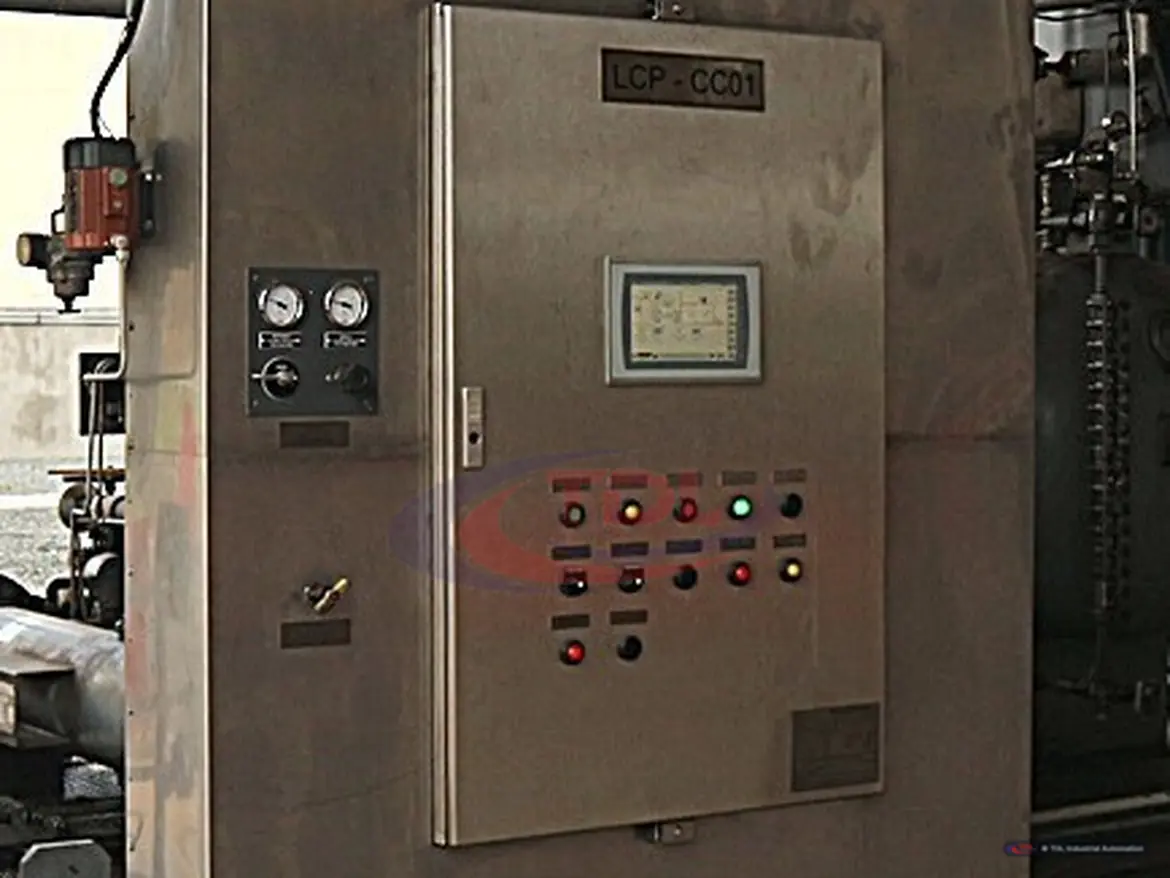 Ex-rated turbo expander control panel installed on site