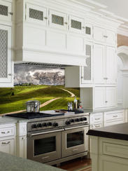 Countryside Mosaic over Stove