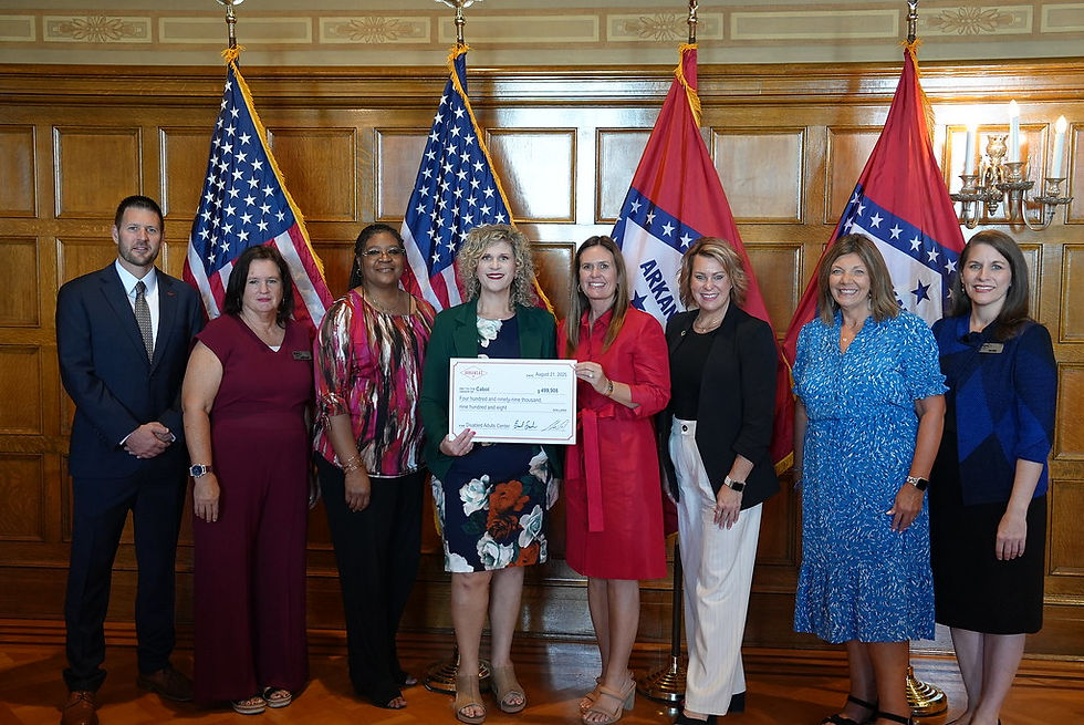 In Lonoke County, the City of Cabot and Building Bridges Developmental and Community Services, Inc. (BBDCS) was awarded $499,908 to expand services for individuals with developmental disabilities by providing more space and improved resources for local families.