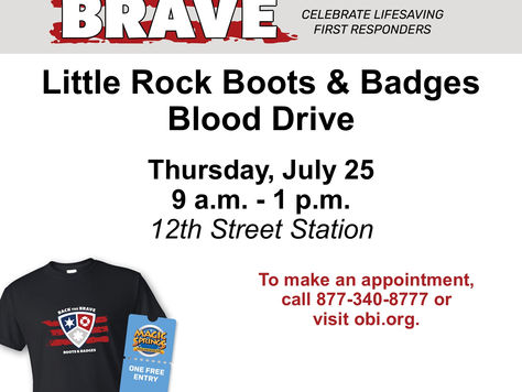 Little Rock Boots & Badges Blood Drive to be held July 25