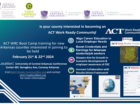 ACT brings Work Ready Community Boot Camp Training to UCA February 21-22