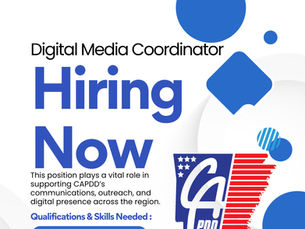 The Central Arkansas Planning and Development District, Inc. (CAPDD) is currently accepting applications for the position of Digital Media Coordinator.