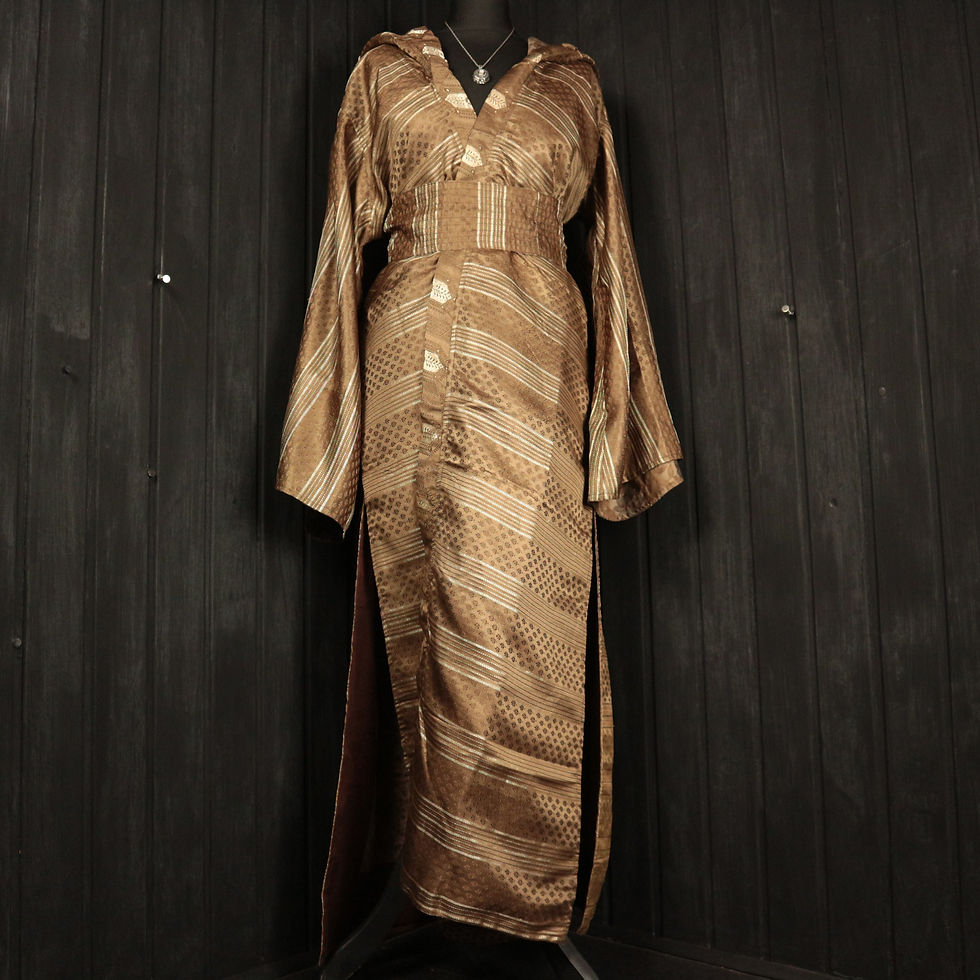 Miniatura: AUTUMN HARVEST Hooded Goddess Kimono