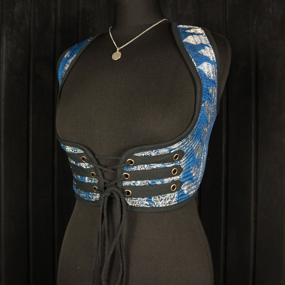 Miniature : CELESTE  Collarless Arabella Choli