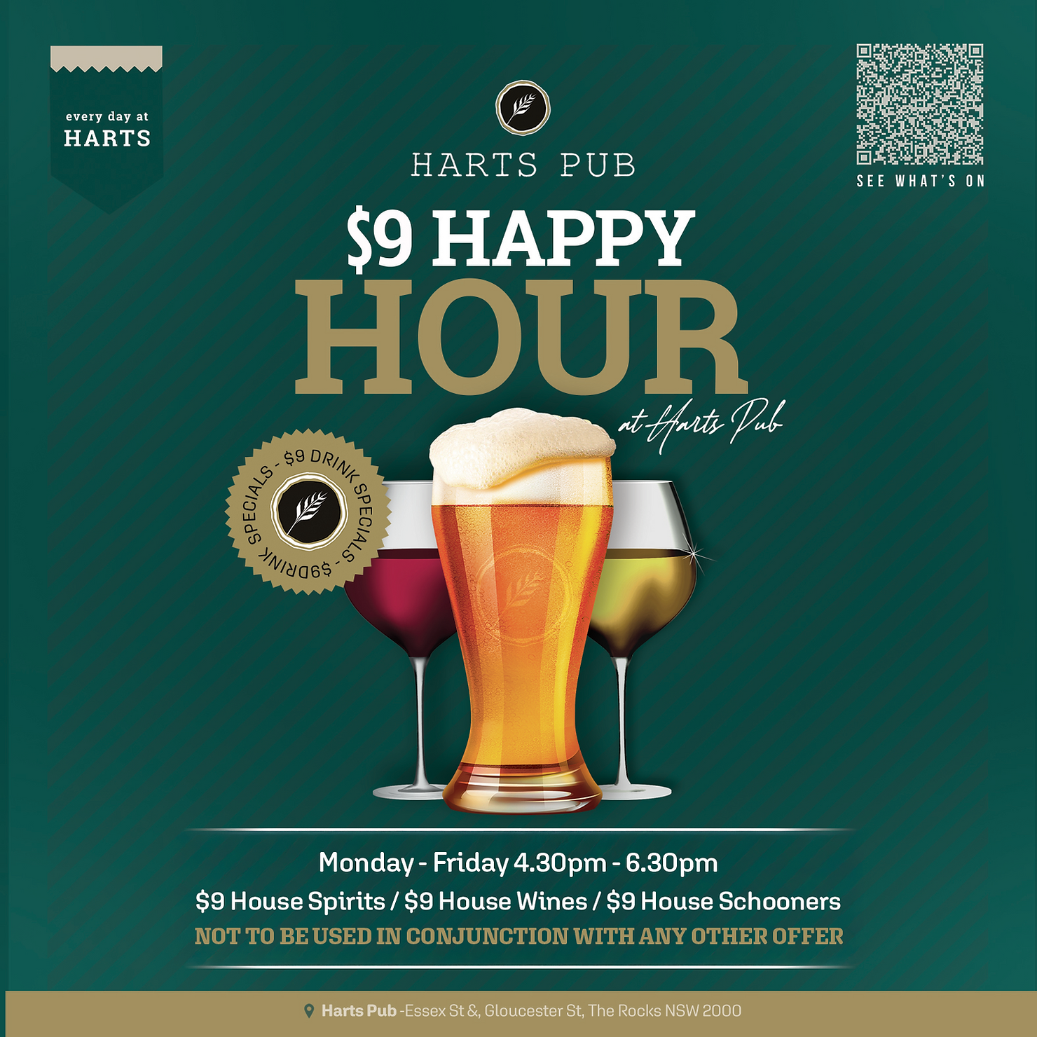 $9 Happy Hour